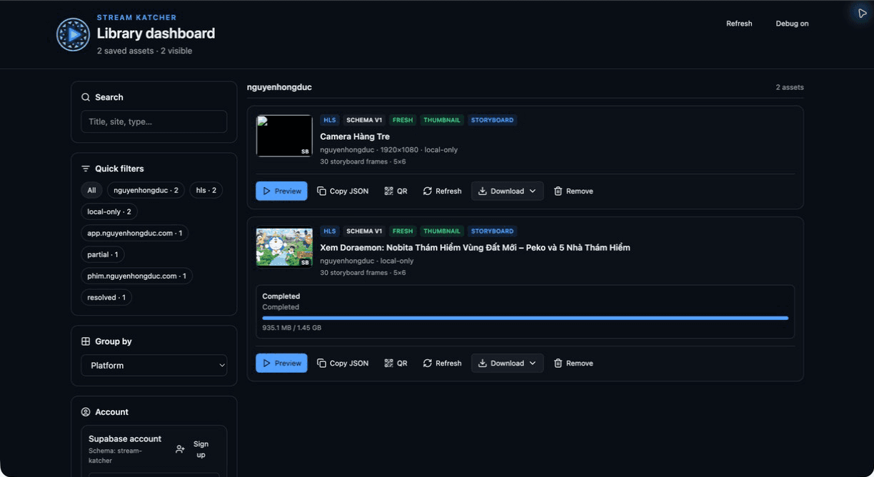 Stream Katcher